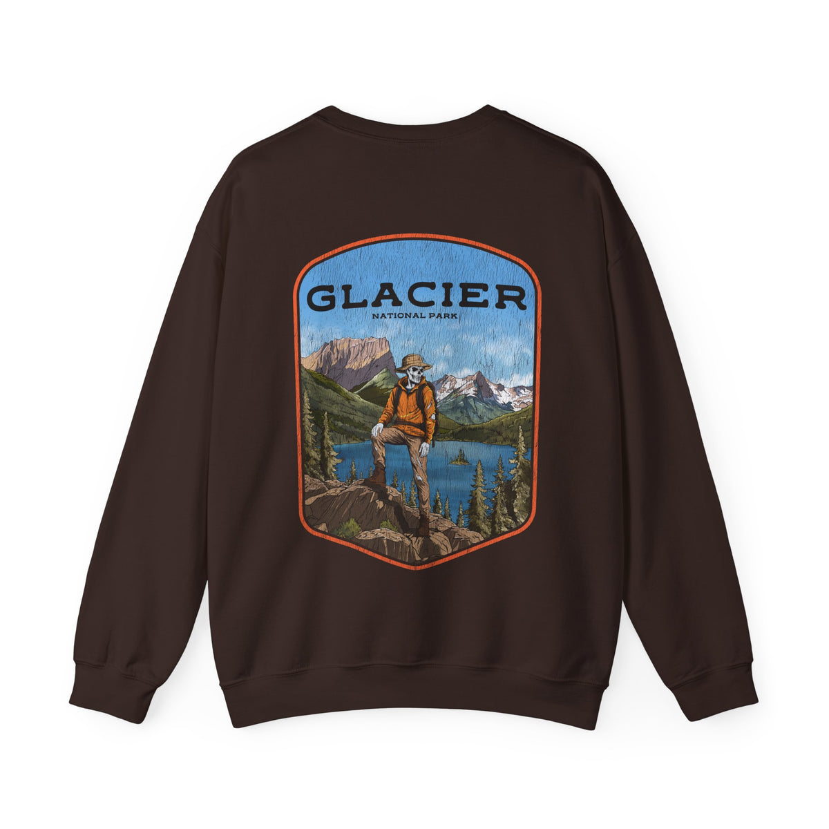 GLACIER NATIONAL PARK (MALE) - “DT ESSENTIAL" CREWNECK SWEATSHIRT