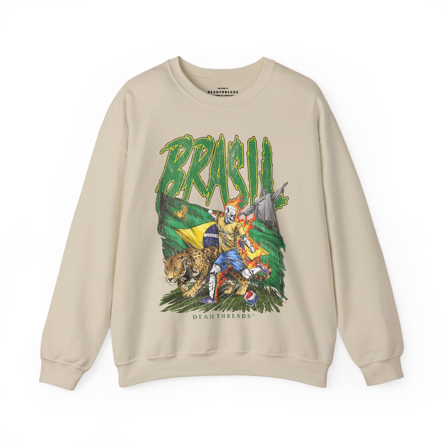 BRASIL SOCCER - CREWNECK SWEATSHIRT