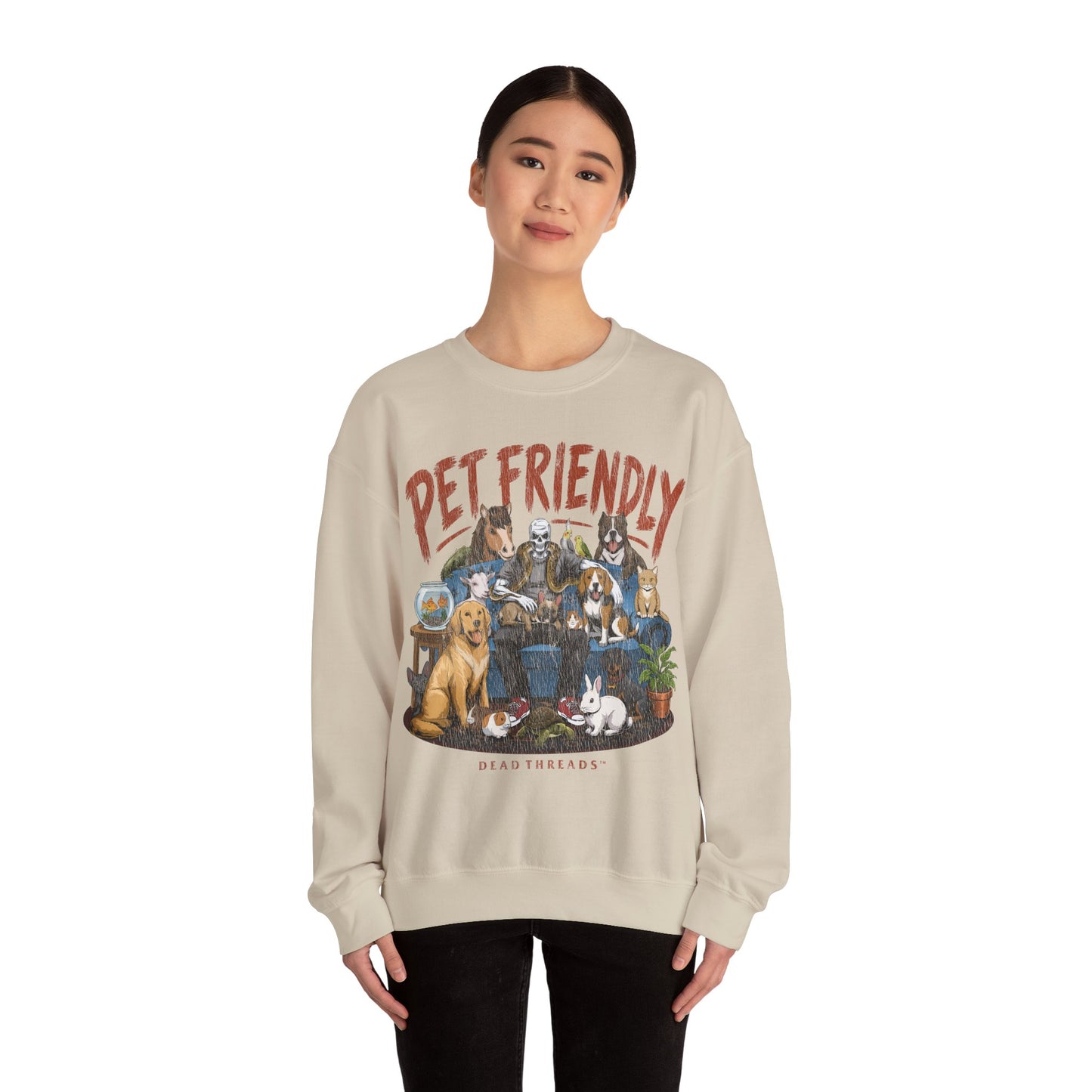 PET FRIENDLY (MALE) - CREWNECK SWEATSHIRT