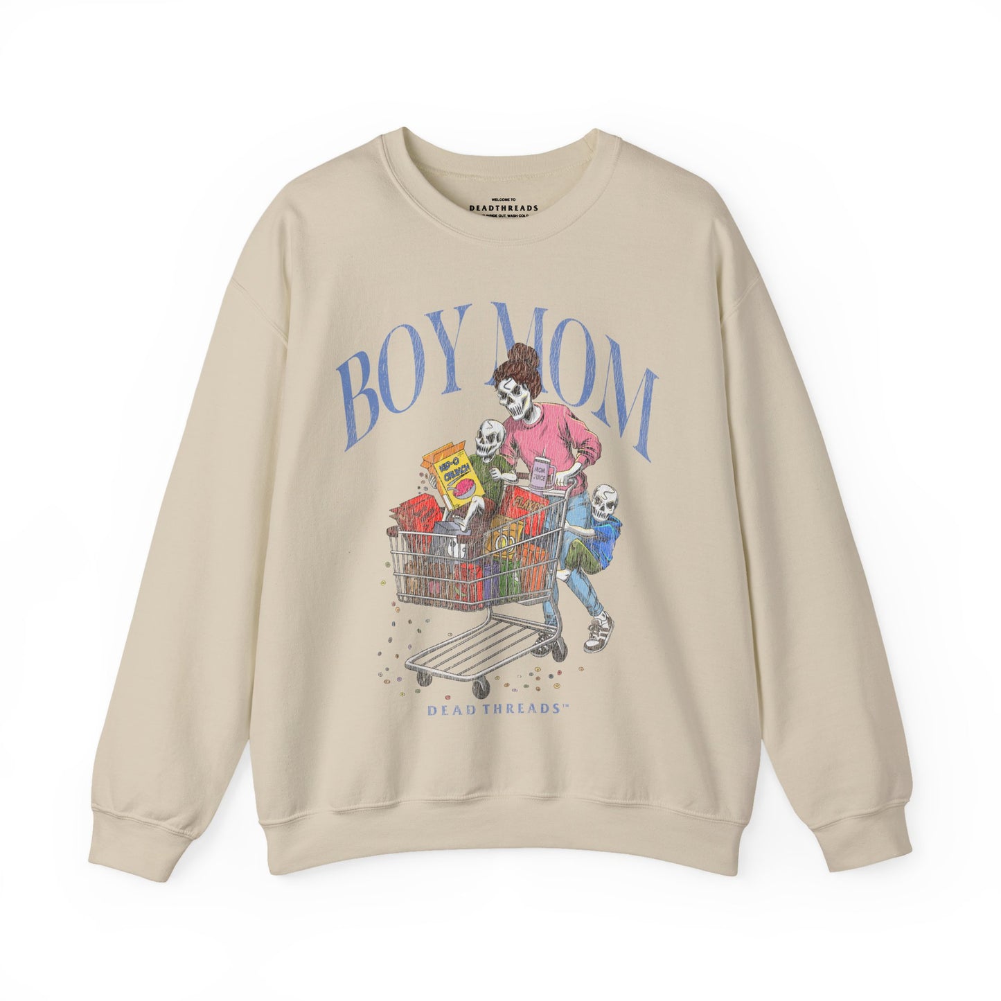 BOY MOM v2 - CREWNECK SWEATSHIRT