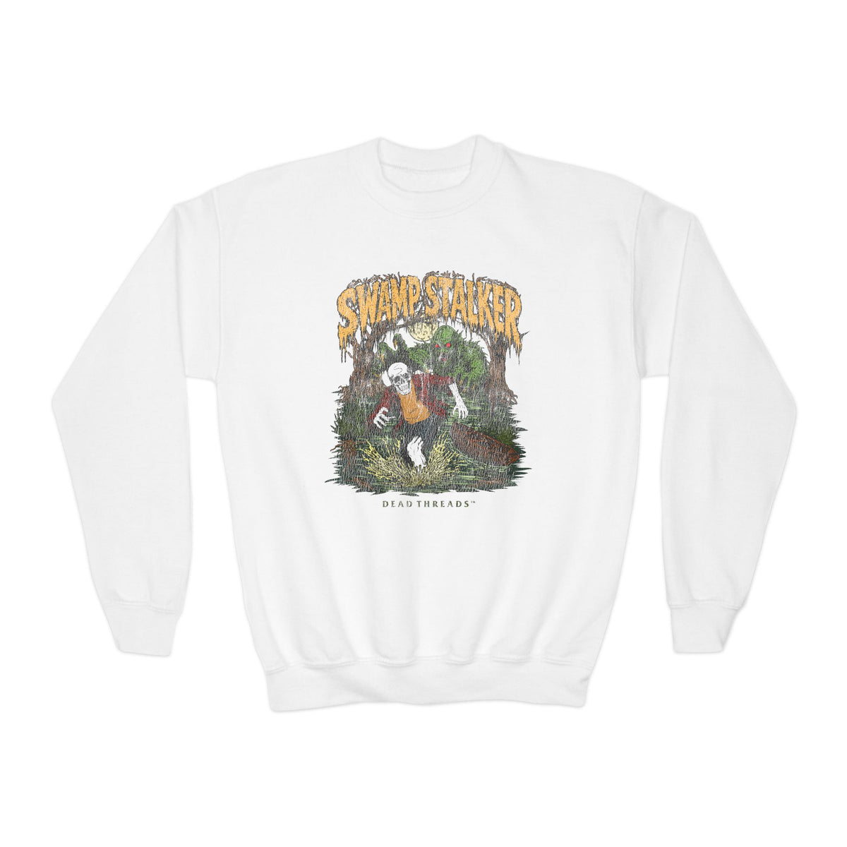 SWAMP STALKER (KIDS) CREWNECK SWEATSHIRT - Halloween Limited Drop