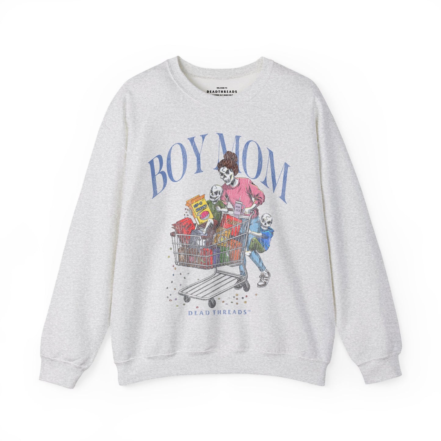 BOY MOM v2 - CREWNECK SWEATSHIRT