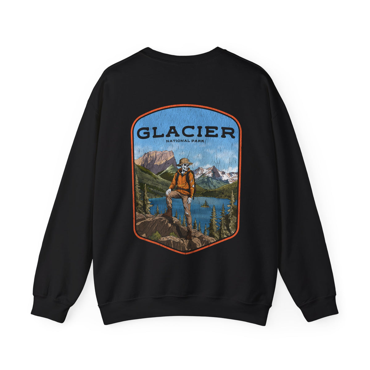 GLACIER NATIONAL PARK (MALE) - “DT ESSENTIAL" CREWNECK SWEATSHIRT
