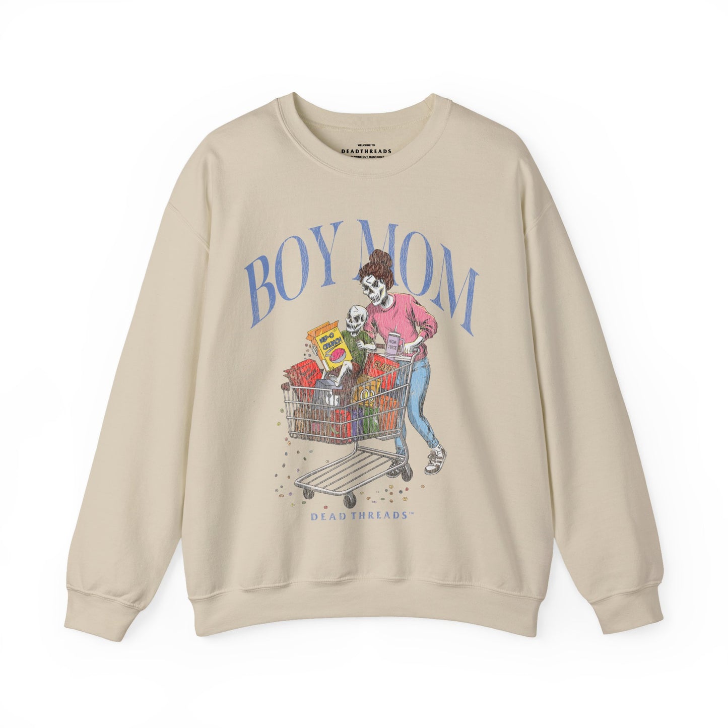 BOY MOM v1 - CREWNECK SWEATSHIRT