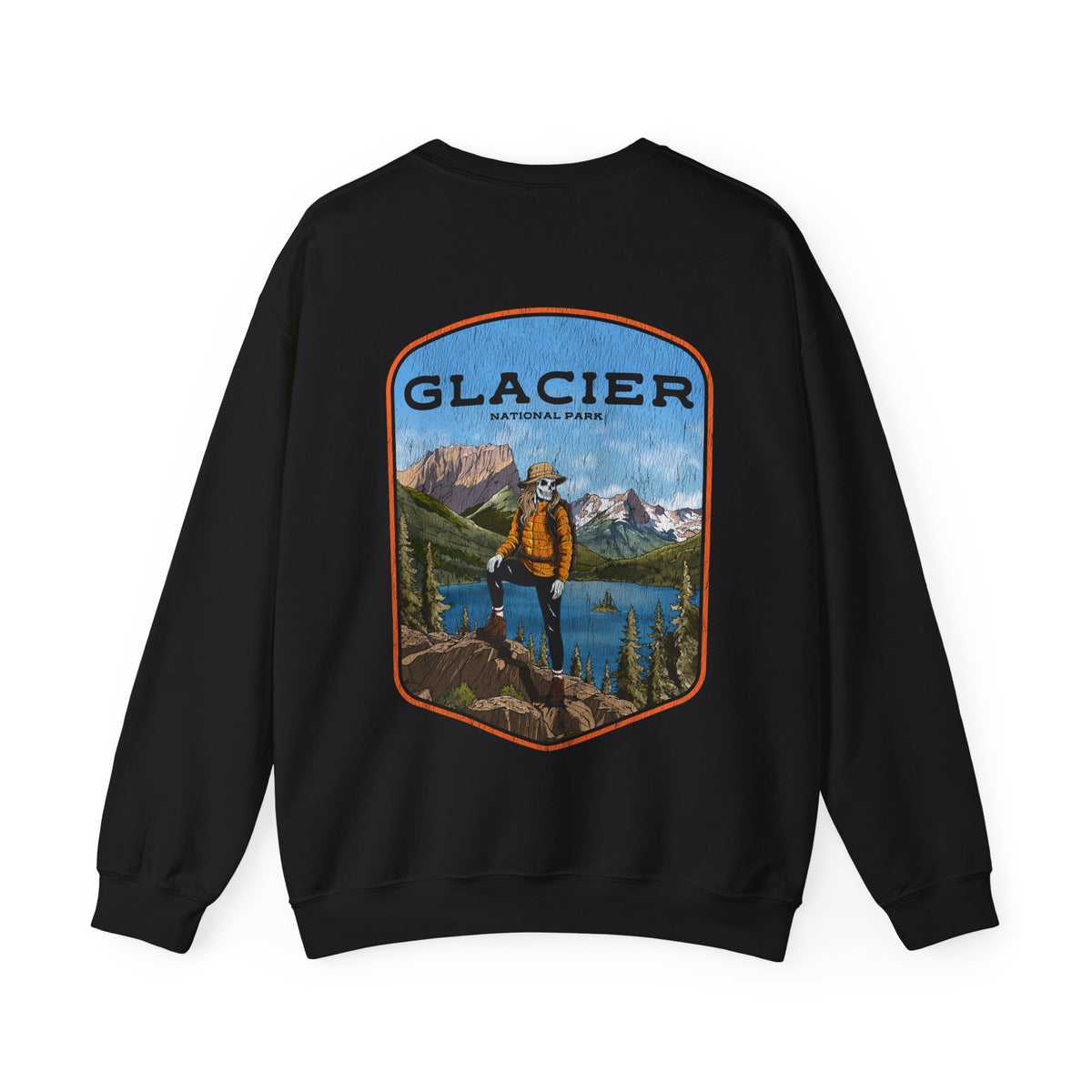 GLACIER NATIONAL PARK (FEMALE) - “DT ESSENTIAL" CREWNECK SWEATSHIRT