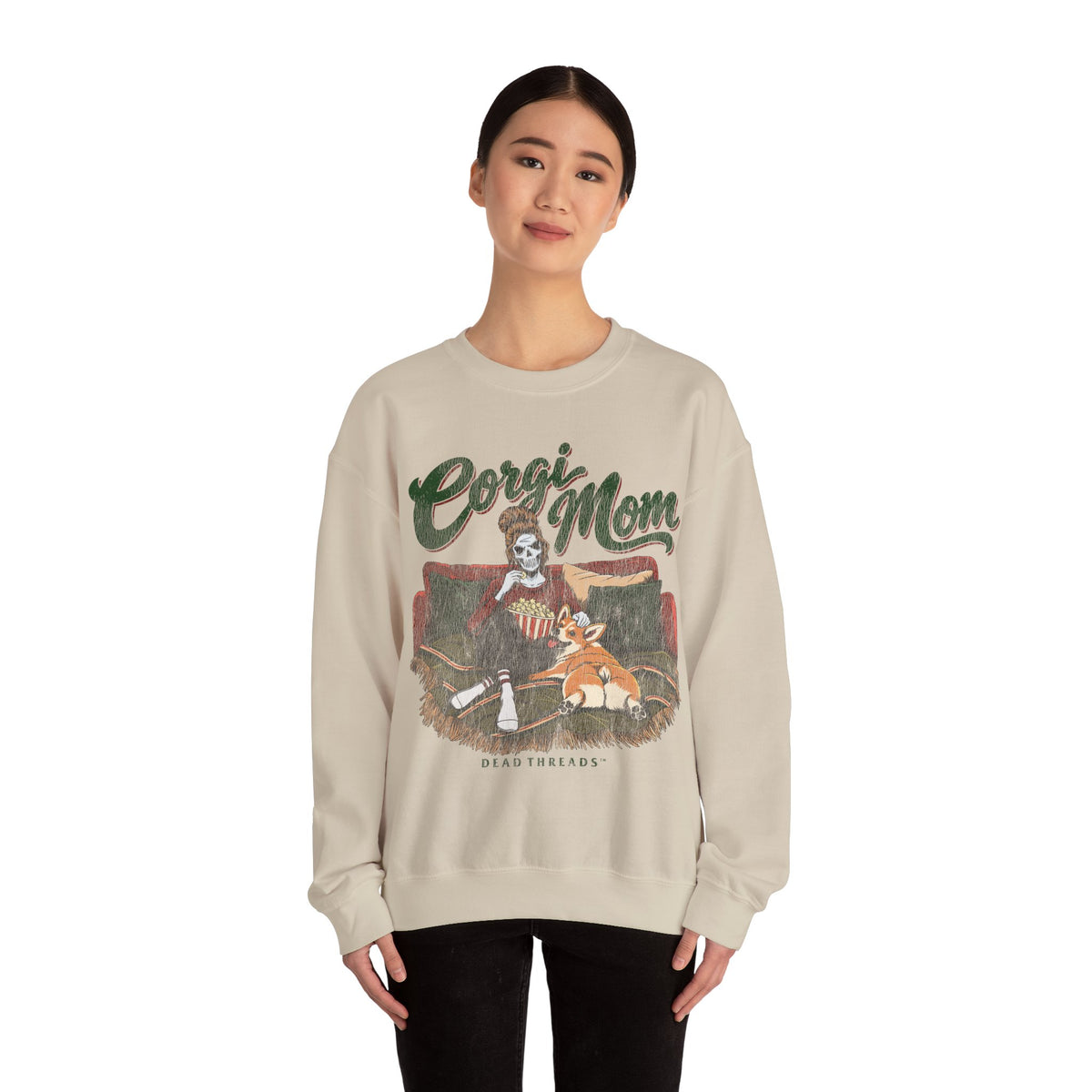 CORGI MOM - CREWNECK SWEATSHIRT