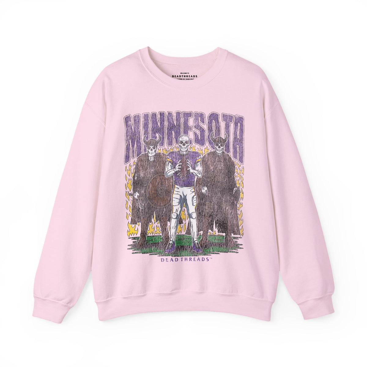 MINNESOTA FOOTBALL v3 CREWNECK SWEATSHIRT - PINK