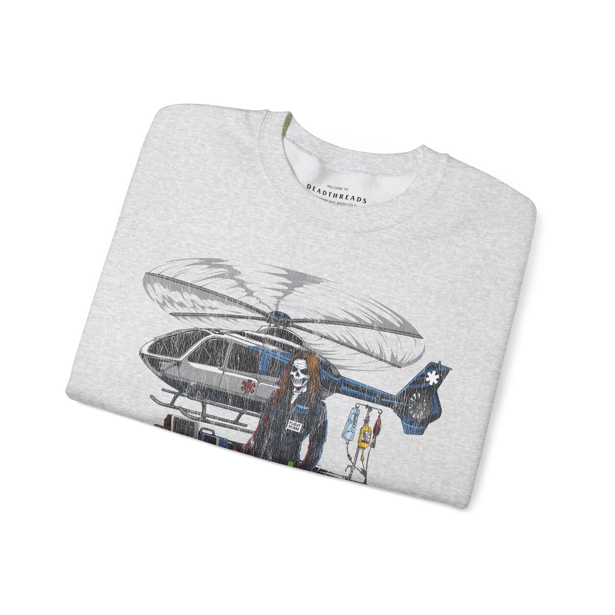 FLIGHT NURSE v2 (FEMALE) - CREWNECK SWEATSHIRT