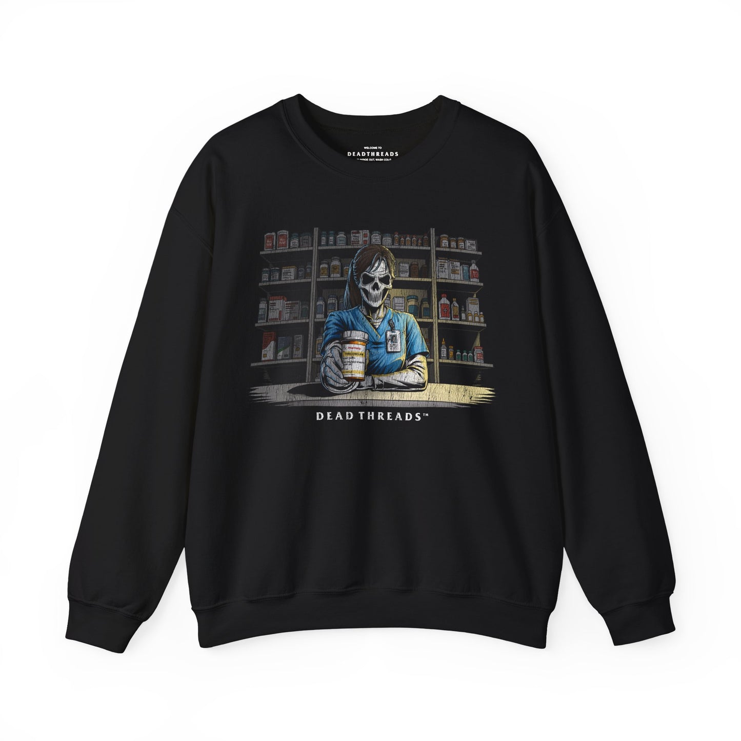 CRYPTS & SCRIPTS (PHARMACY TECH, FEMALE) - CREWNECK SWEATSHIRT