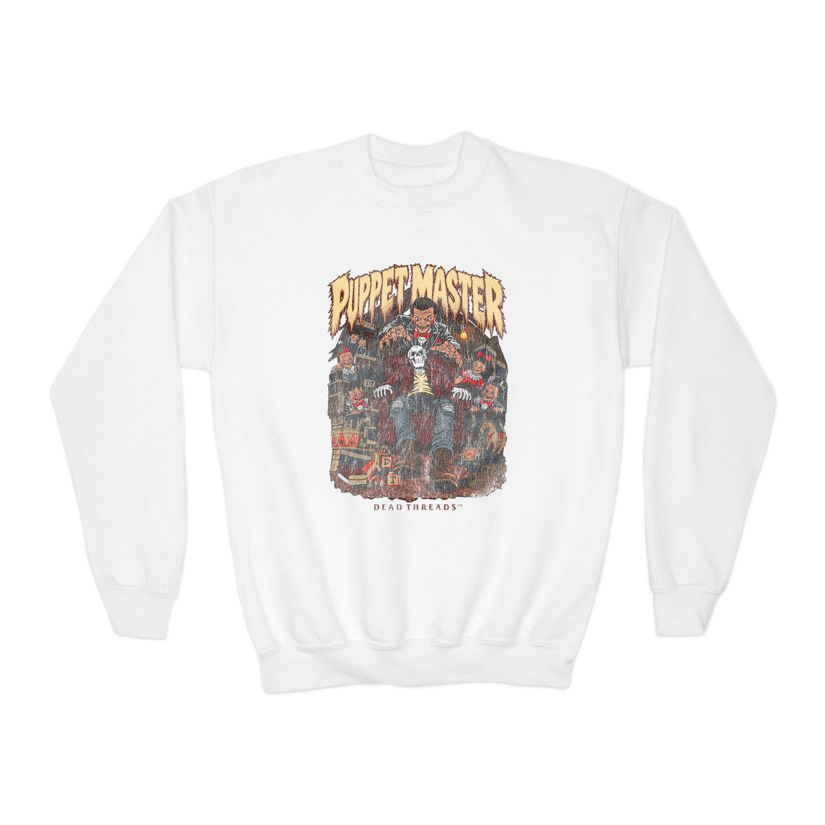 PUPPET MASTER (KIDS) CREWNECK SWEATSHIRT - Halloween Limited Drop