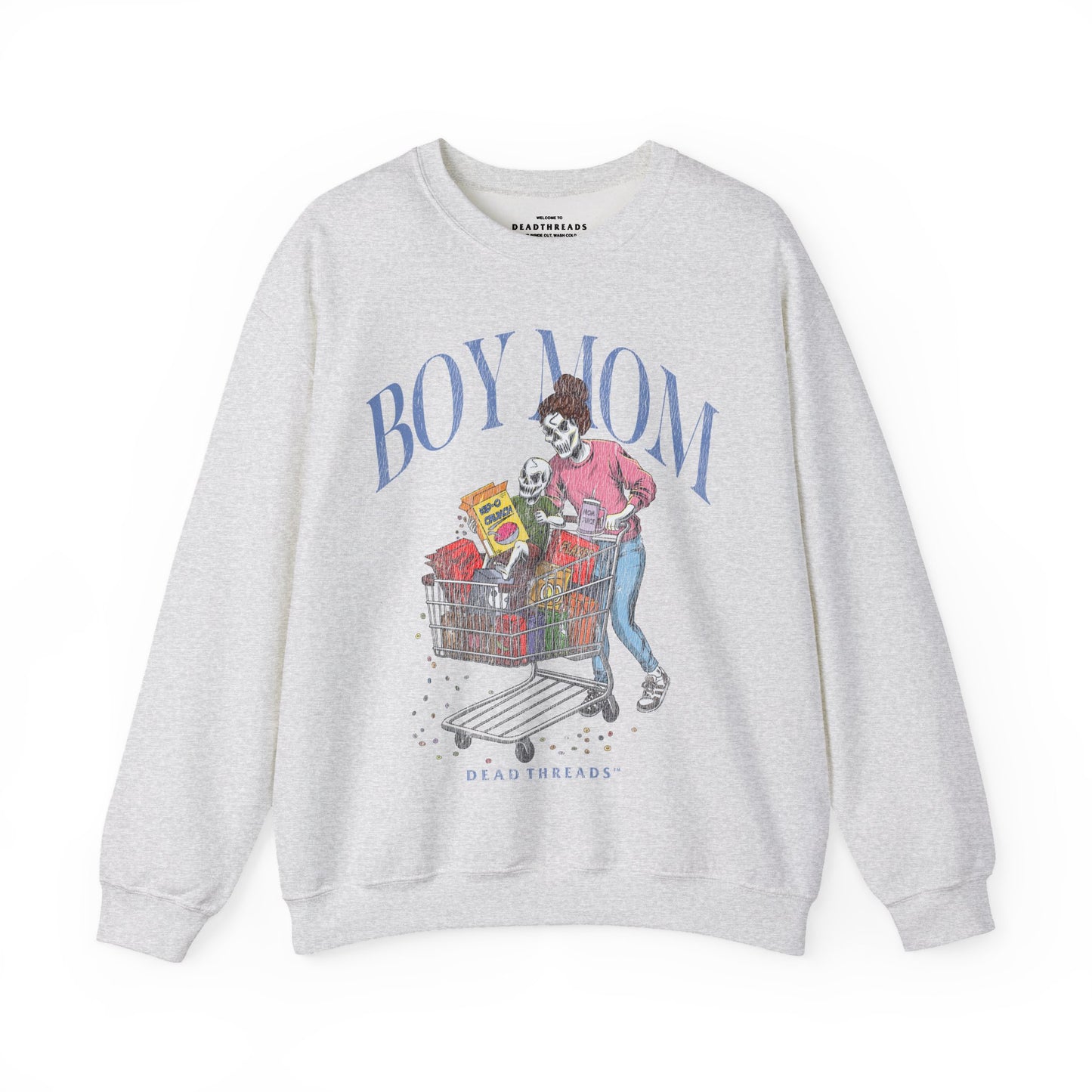 BOY MOM v1 - CREWNECK SWEATSHIRT