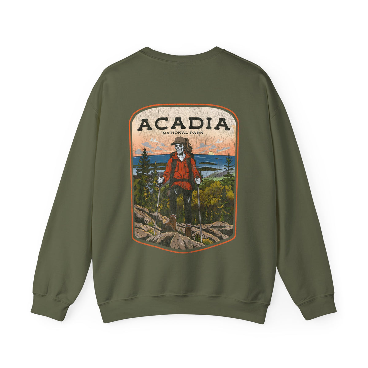 ACADIA NATIONAL PARK (FEMALE) - “DT ESSENTIAL" CREWNECK SWEATSHIRT