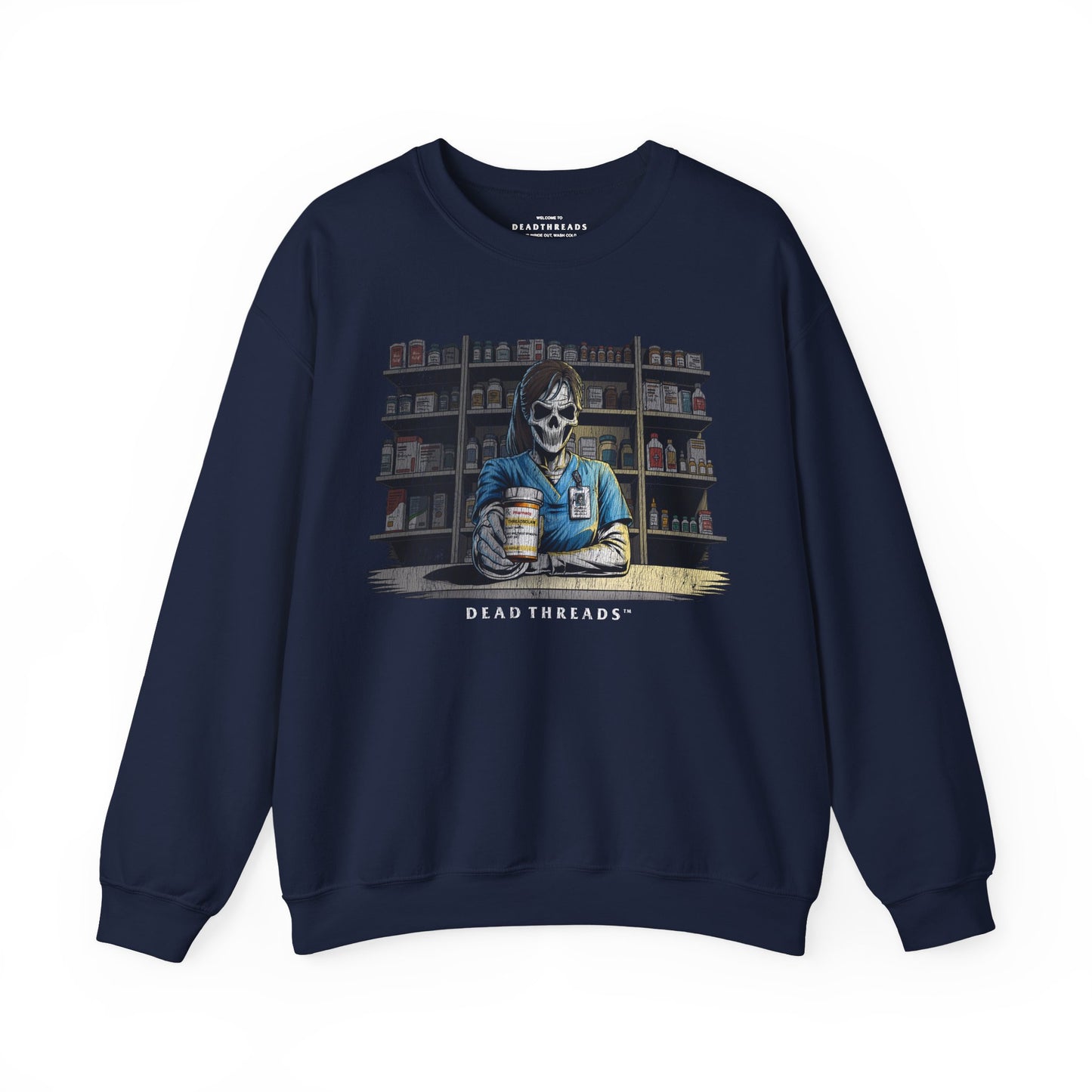 CRYPTS & SCRIPTS (PHARMACY TECH, FEMALE) - CREWNECK SWEATSHIRT