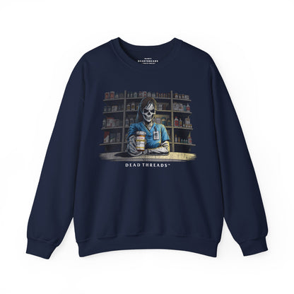 CRYPTS & SCRIPTS (PHARMACY TECH, FEMALE) - CREWNECK SWEATSHIRT
