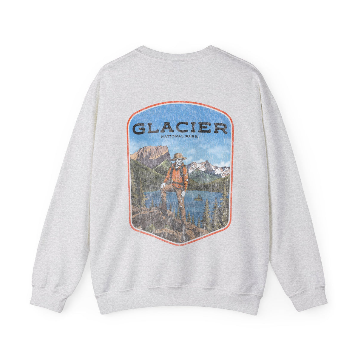 GLACIER NATIONAL PARK (MALE) - “DT ESSENTIAL" CREWNECK SWEATSHIRT