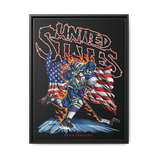 USA HOCKEY (MEN) PREMIUM FRAMED CANVAS PRINT *ULTRA-LIMITED*