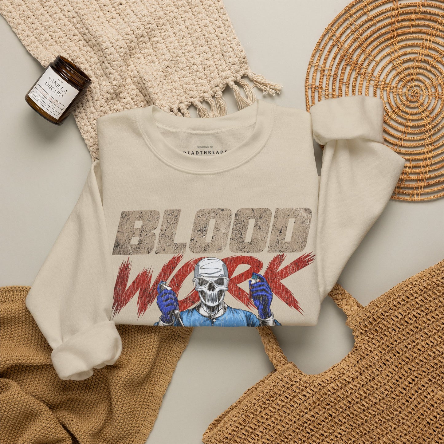 BLOOD WORK - CREWNECK SWEATSHIRT