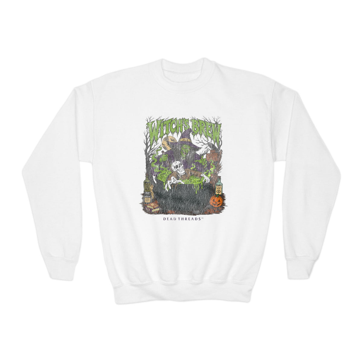 WITCH'S BREW (KIDS) CREWNECK SWEATSHIRT - Halloween Limited Drop