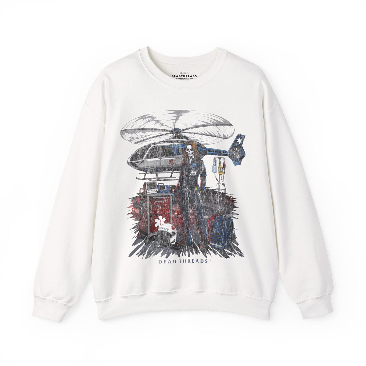 FLIGHT NURSE v2 (FEMALE) - CREWNECK SWEATSHIRT