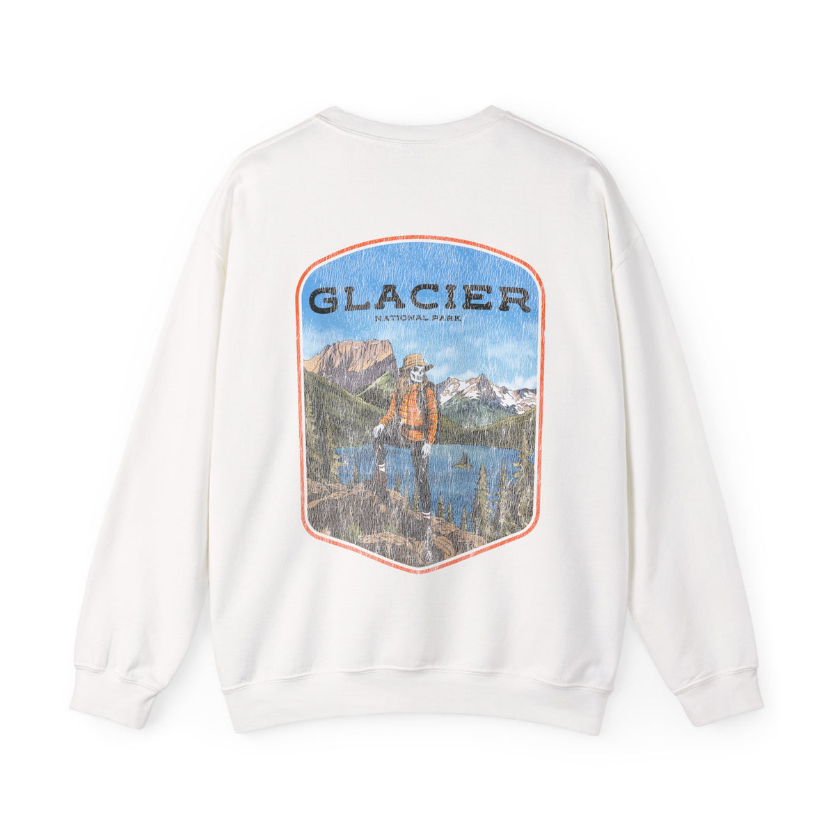 GLACIER NATIONAL PARK (FEMALE) - “DT ESSENTIAL" CREWNECK SWEATSHIRT