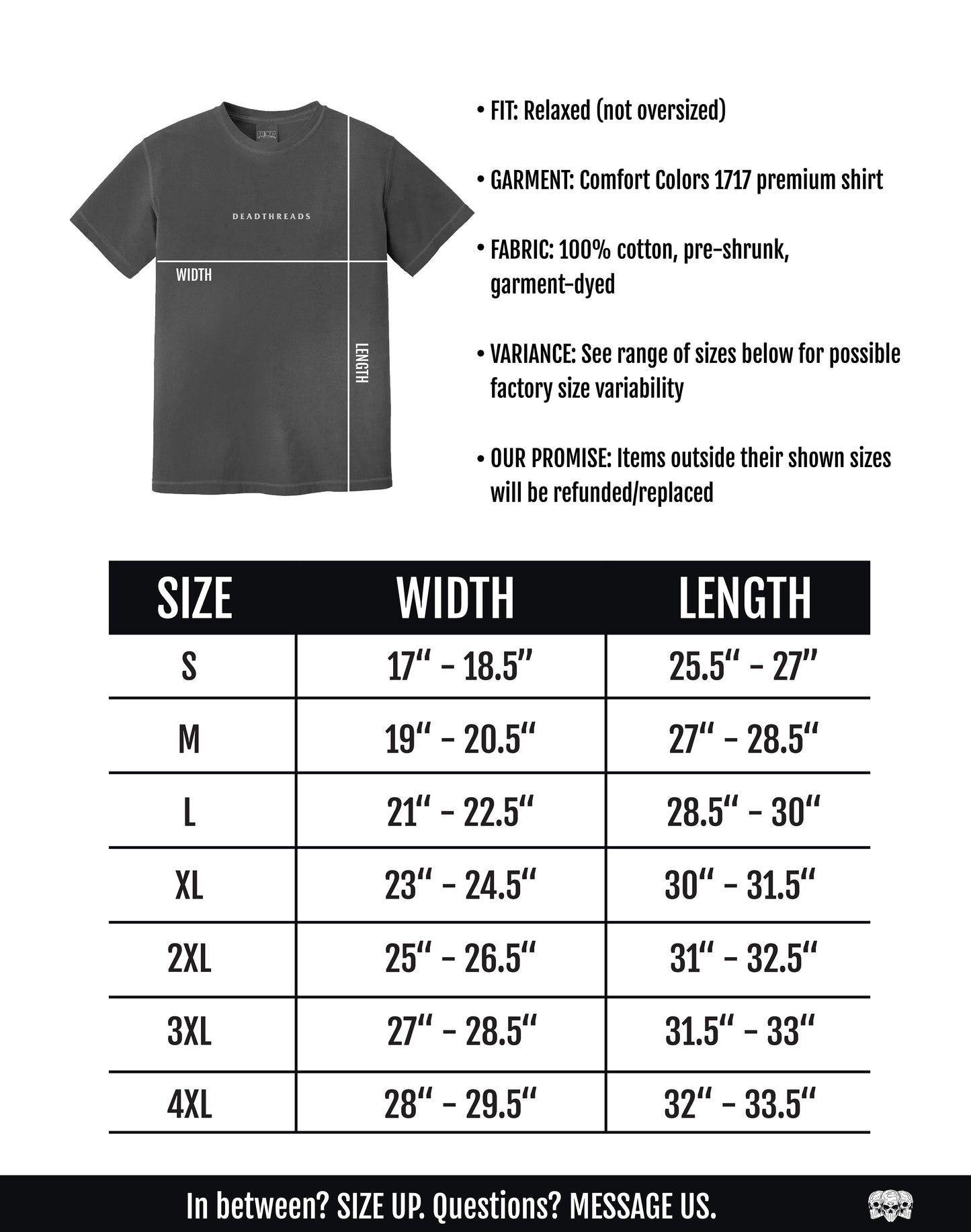 a t - shirt measurements guide for a men's t - shirt