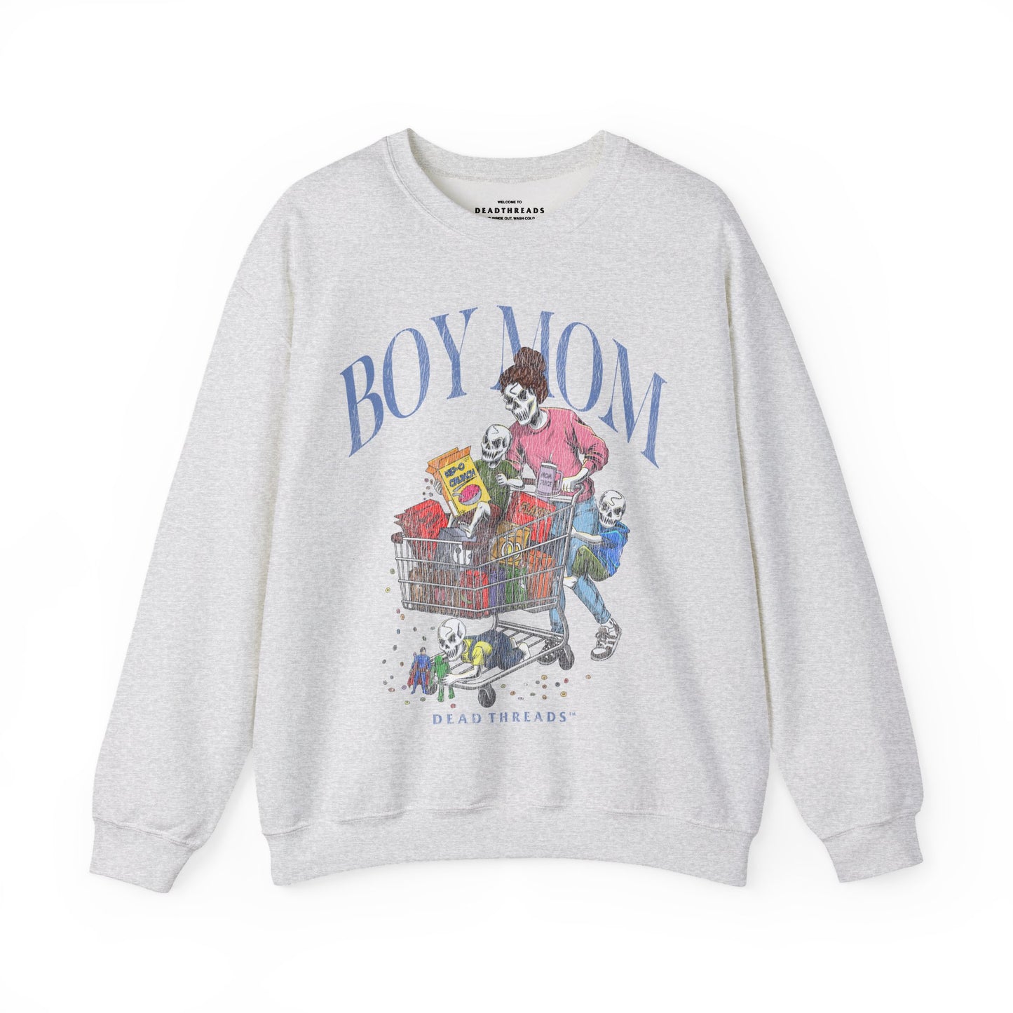 BOY MOM v3 - CREWNECK SWEATSHIRT