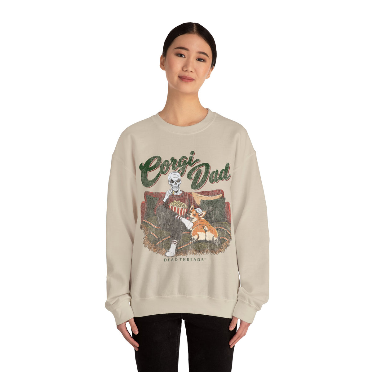 CORGI DAD - CREWNECK SWEATSHIRT