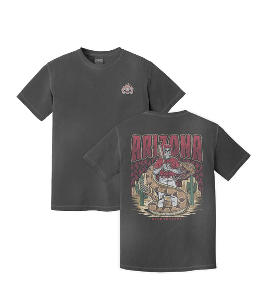 ARIZONA BASEBALL - "3 SKULL" PREMIUM T-SHIRT