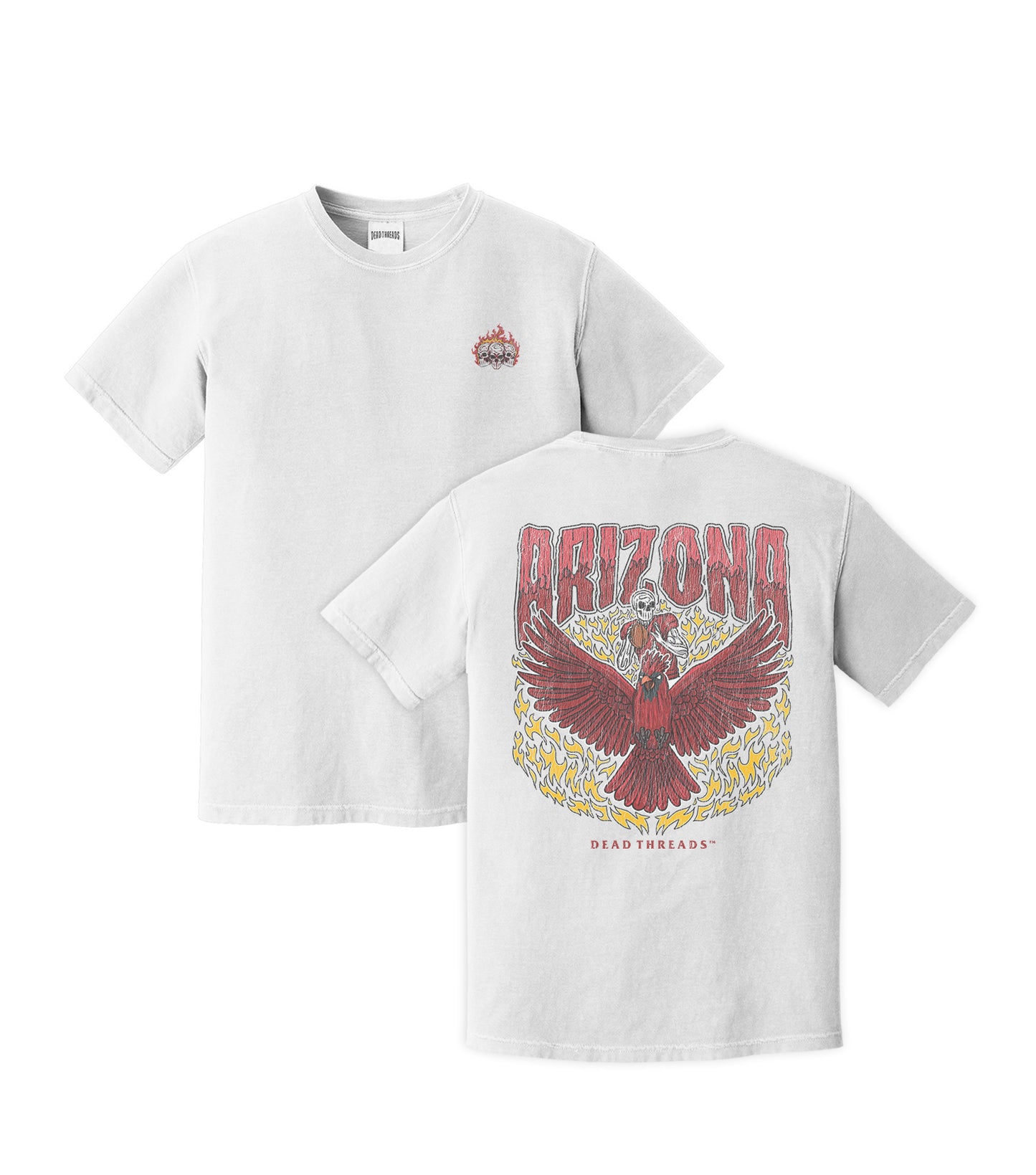 ARIZONA FOOTBALL - “3 SKULL” PREMIUM T-SHIRT