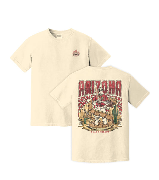 ARIZONA BASEBALL - "3 SKULL" PREMIUM T-SHIRT