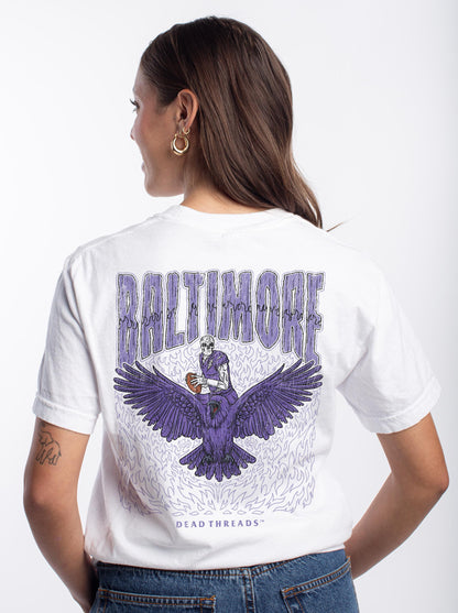 BALTIMORE FOOTBALL v1 - “3 SKULL” PREMIUM T-SHIRT