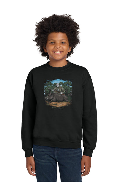 BOARED TO DEATH KIDS CREWNECK SWEATSHIRT