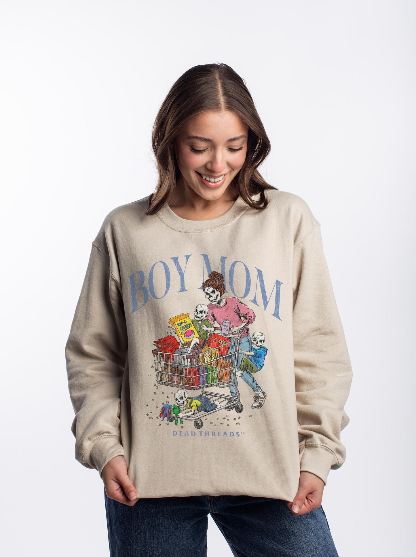 BOY MOM v3 - CREWNECK SWEATSHIRT