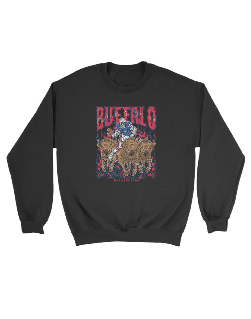 BUFFALO FOOTBALL v1 KIDS CREWNECK SWEATSHIRT
