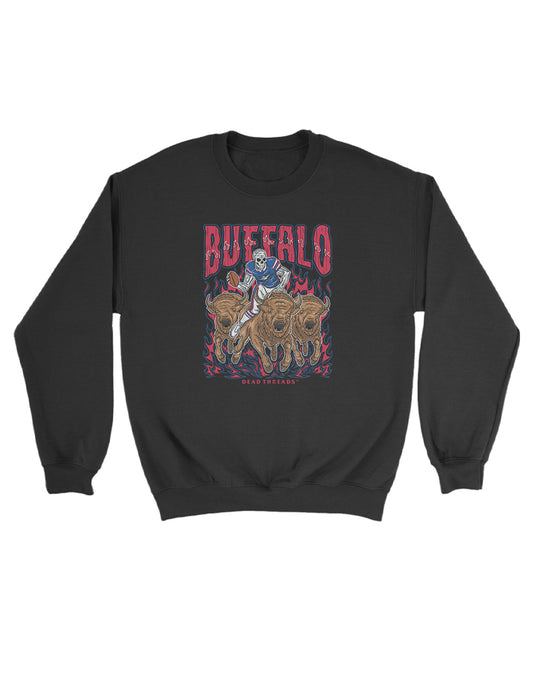BUFFALO FOOTBALL v1 KIDS CREWNECK SWEATSHIRT