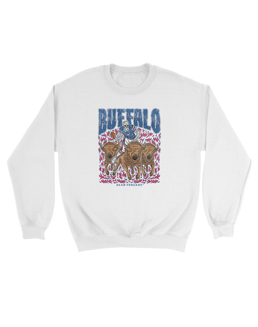 BUFFALO FOOTBALL v1 KIDS CREWNECK SWEATSHIRT