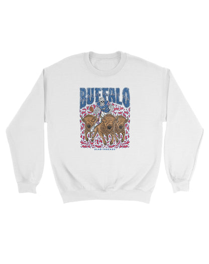 BUFFALO FOOTBALL v1 KIDS CREWNECK SWEATSHIRT