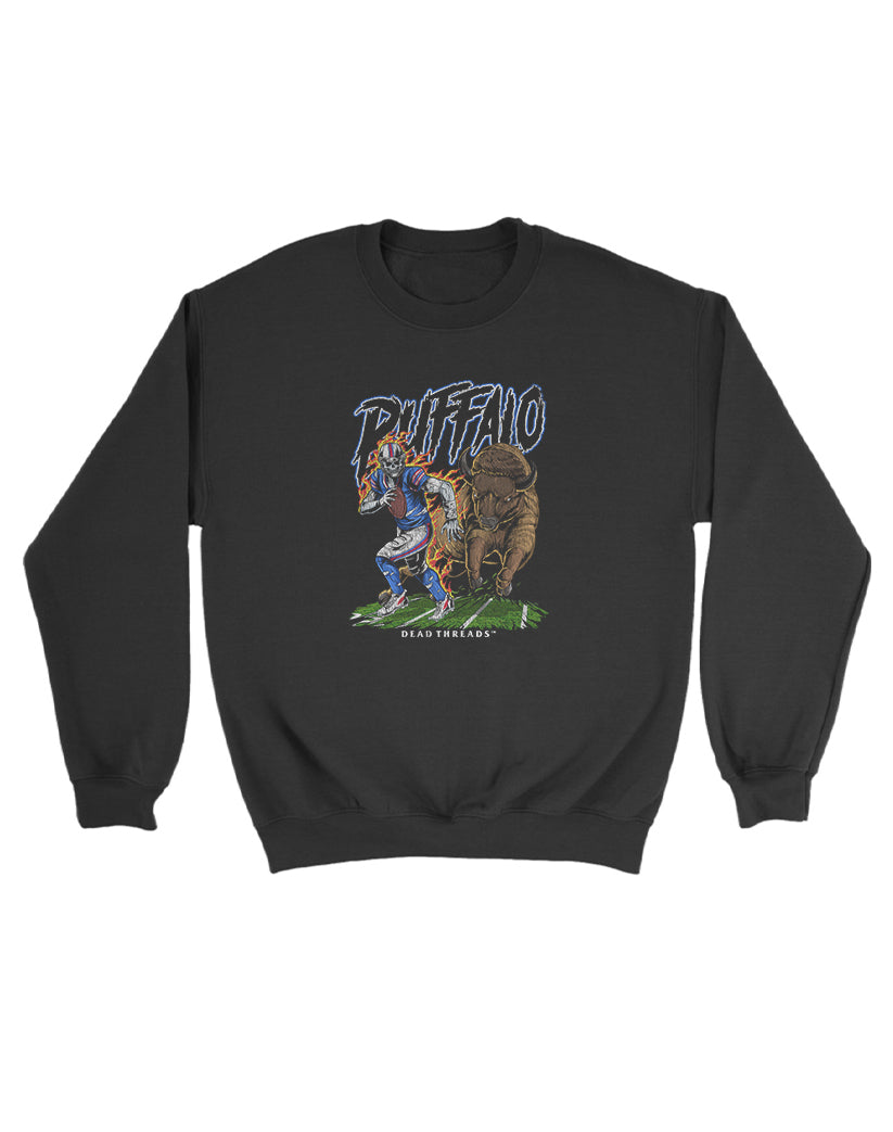 BUFFALO FOOTBALL v2 KIDS CREWNECK SWEATSHIRT