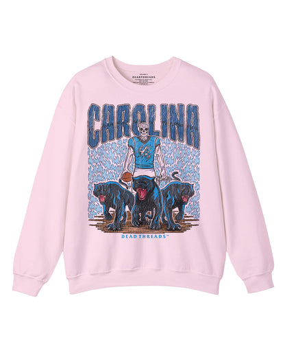 CAROLINA FOOTBALL CREWNECK SWEATSHIRT - PINK