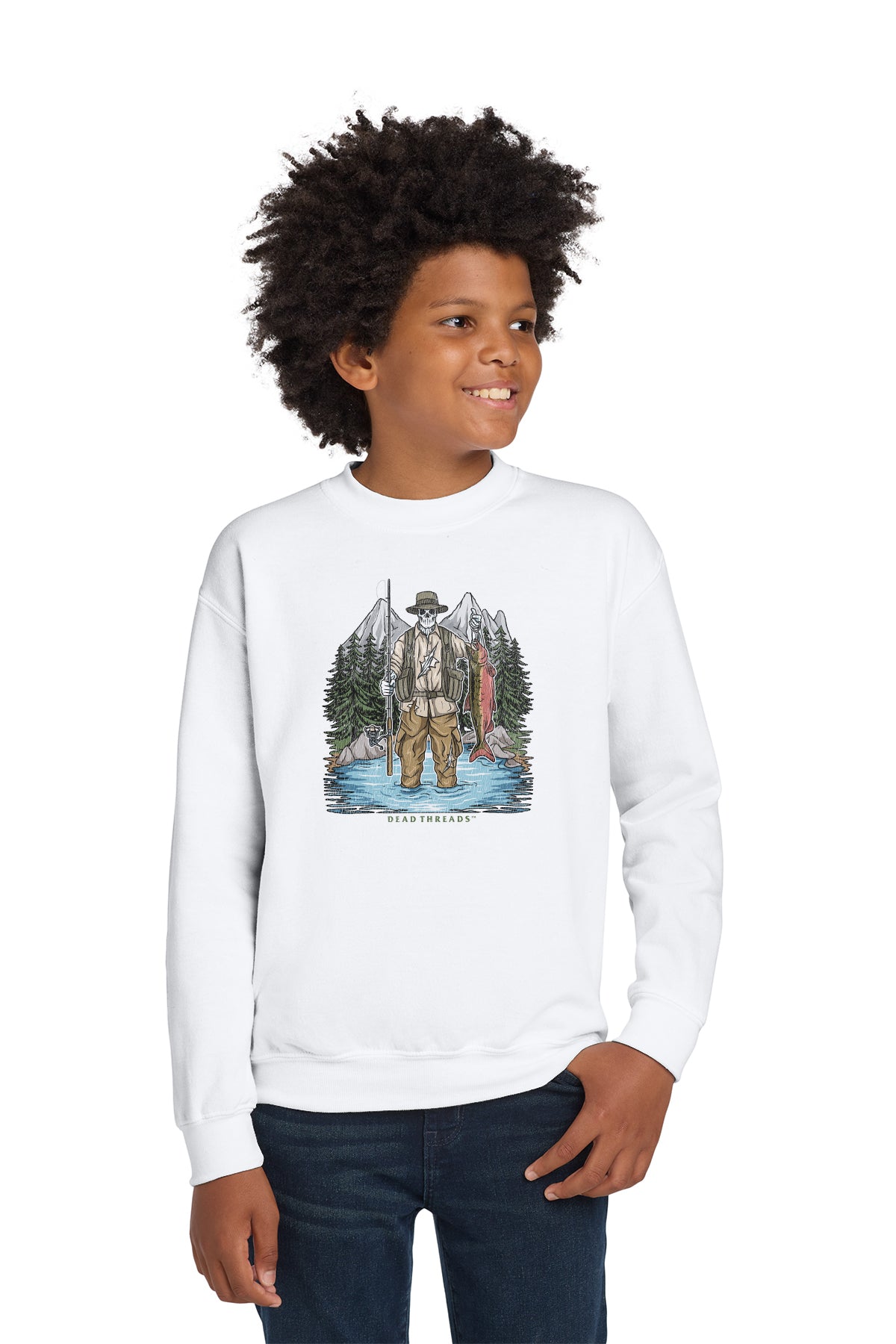 CATCH OF THE DAY KIDS CREWNECK SWEATSHIRT
