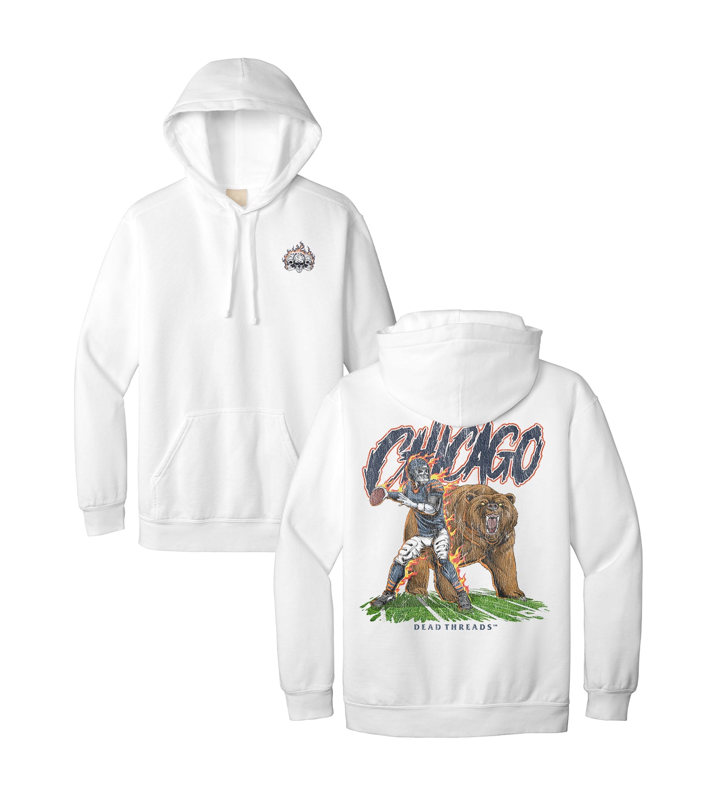 CHICAGO FOOTBALL v2 - HOODIE