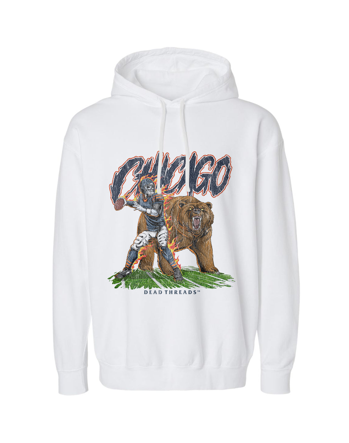 CHICAGO FOOTBALL v2 - LIGHTWEIGHT HOODIE