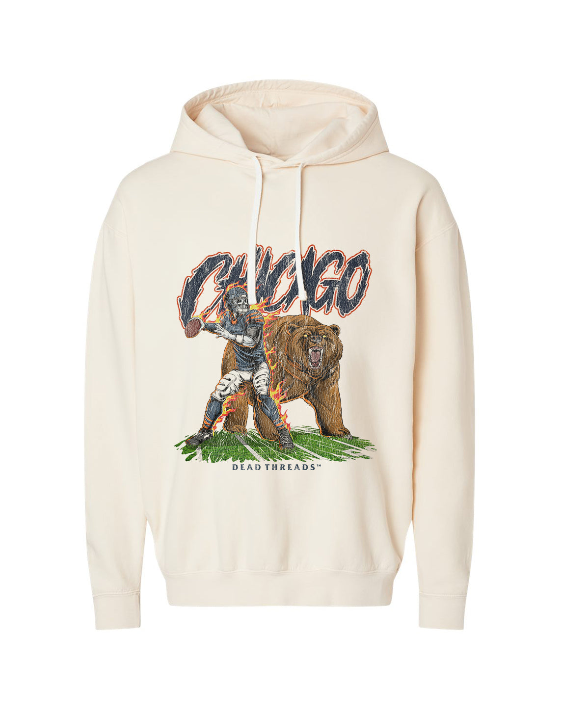 CHICAGO FOOTBALL v2 - LIGHTWEIGHT HOODIE