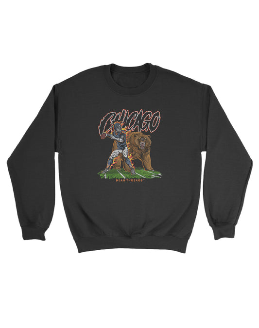 CHICAGO FOOTBALL v2 KIDS CREWNECK SWEATSHIRT