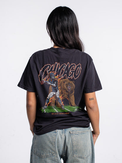 CHICAGO FOOTBALL v2 - “3 SKULL” PREMIUM T-SHIRT
