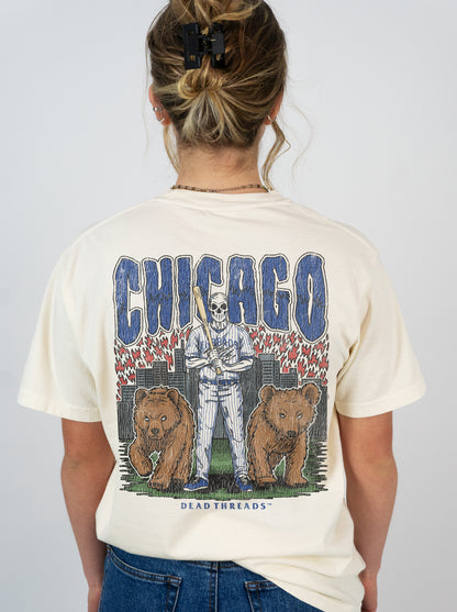 CHICAGO BASEBALL - "3 SKULL" PREMIUM SHIRT