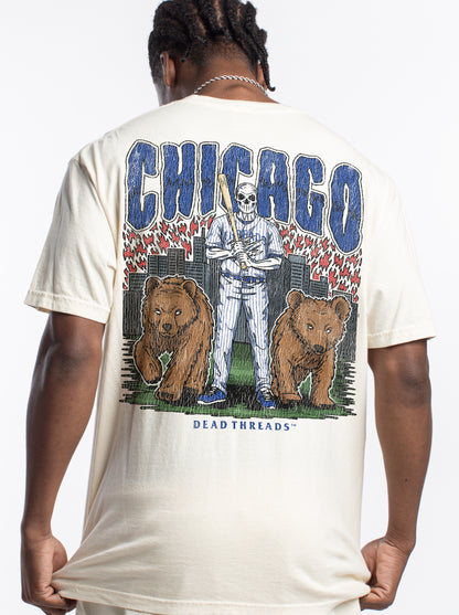 CHICAGO BASEBALL - "3 SKULL" PREMIUM SHIRT