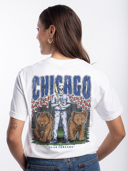 CHICAGO BASEBALL - "3 SKULL" PREMIUM SHIRT