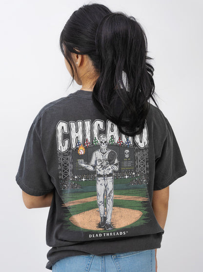CHICAGO "SOUTH SIDE" BASEBALL - “3 SKULL” PREMIUM T-SHIRT