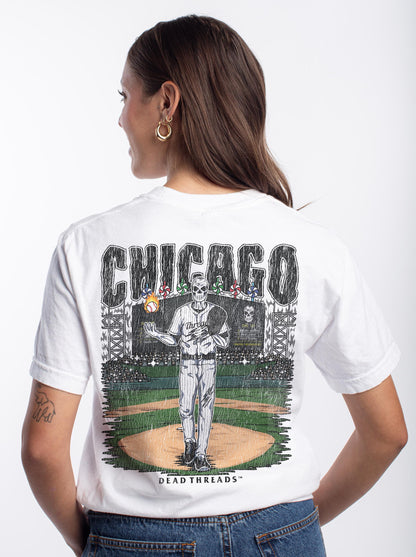 CHICAGO "SOUTH SIDE" BASEBALL - “3 SKULL” PREMIUM T-SHIRT